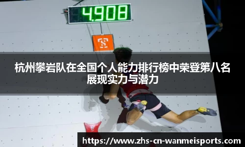 杭州攀岩队在全国个人能力排行榜中荣登第八名展现实力与潜力